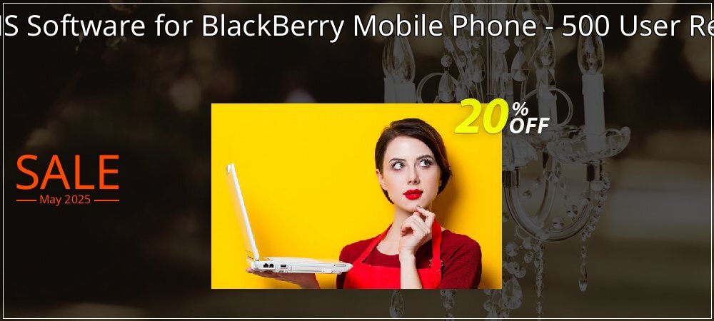 DRPU Bulk SMS Software for BlackBerry Mobile Phone - 500 User Reseller License coupon on Constitution Memorial Day deals
