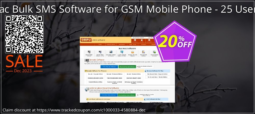DRPU Mac Bulk SMS Software for GSM Mobile Phone - 25 User License coupon on Tell a Lie Day deals