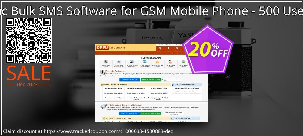 DRPU Mac Bulk SMS Software for GSM Mobile Phone - 500 User License coupon on Easter Day offering sales