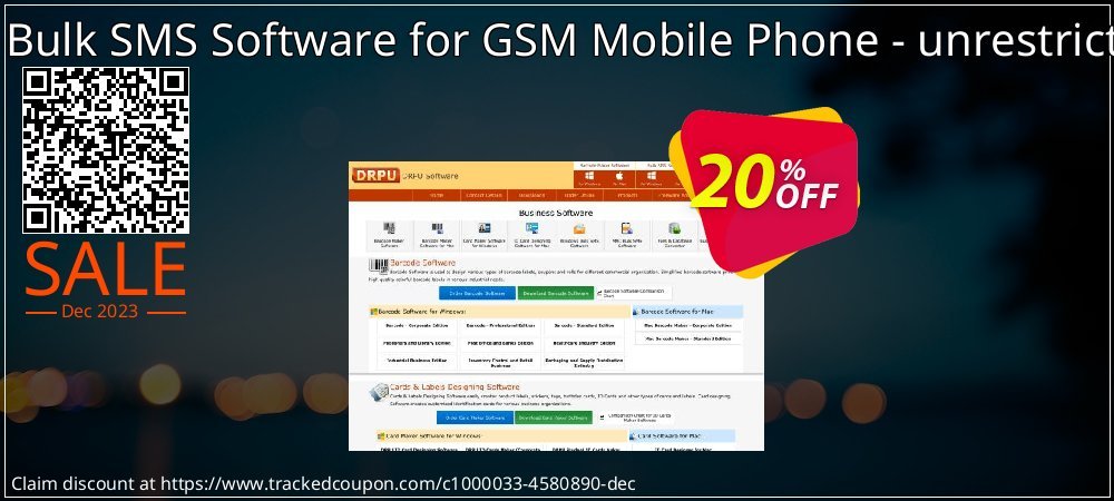 DRPU Mac Bulk SMS Software for GSM Mobile Phone - unrestricted version coupon on National Walking Day discounts