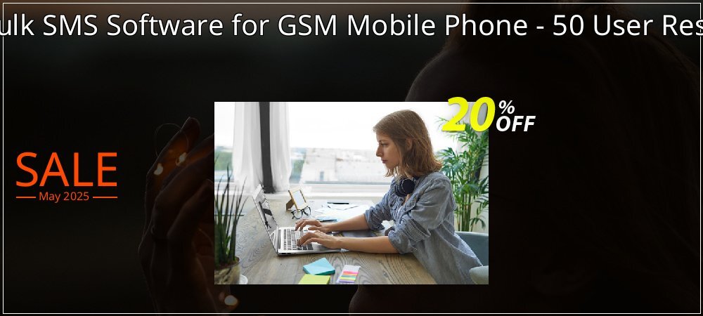 DRPU Mac Bulk SMS Software for GSM Mobile Phone - 50 User Reseller License coupon on April Fools' Day sales