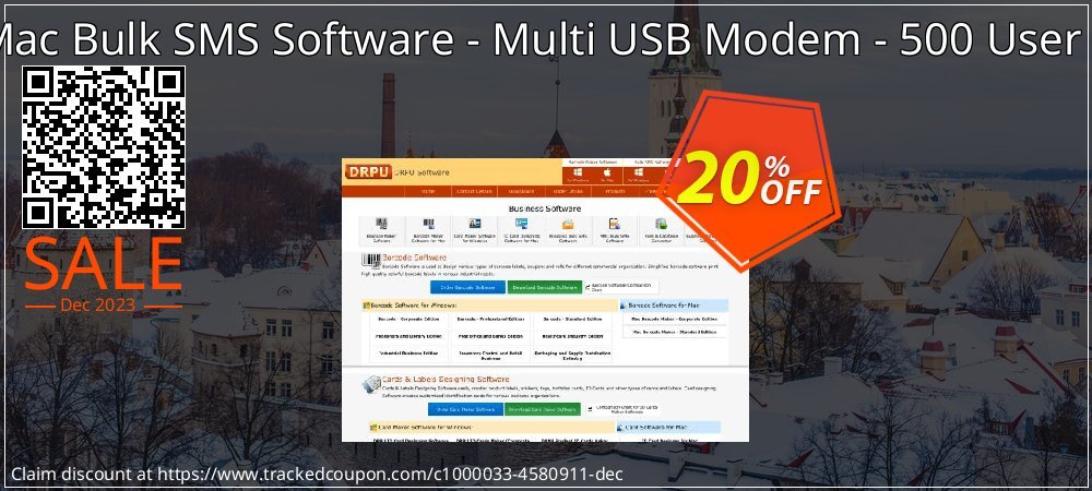 DRPU Mac Bulk SMS Software - Multi USB Modem - 500 User License coupon on World Party Day deals