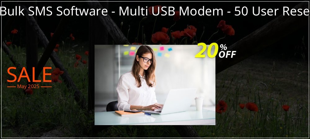 DRPU Mac Bulk SMS Software - Multi USB Modem - 50 User Reseller License coupon on World Password Day offering sales