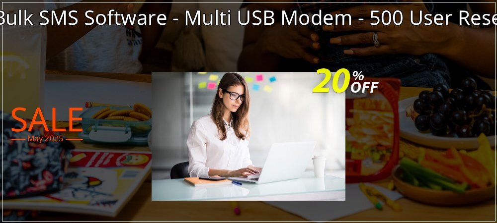 DRPU Mac Bulk SMS Software - Multi USB Modem - 500 User Reseller License coupon on Working Day promotions