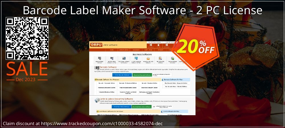 Barcode Label Maker Software - 2 PC License coupon on Tell a Lie Day discount