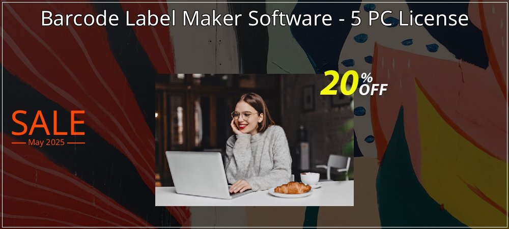 Barcode Label Maker Software - 5 PC License coupon on Mother's Day offering sales