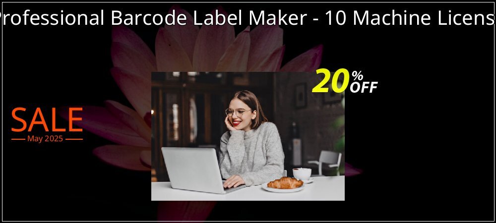 Professional Barcode Label Maker - 10 Machine License coupon on World Password Day sales