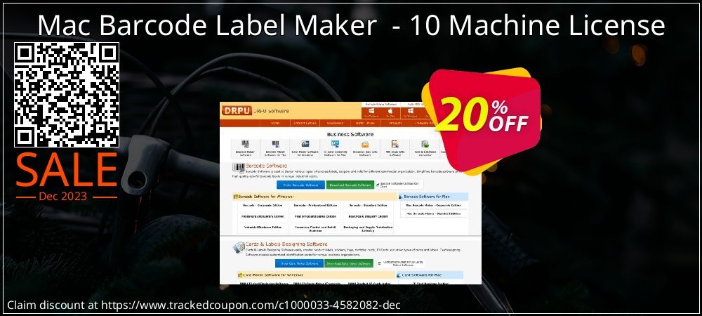 Mac Barcode Label Maker  - 10 Machine License coupon on April Fools' Day offer