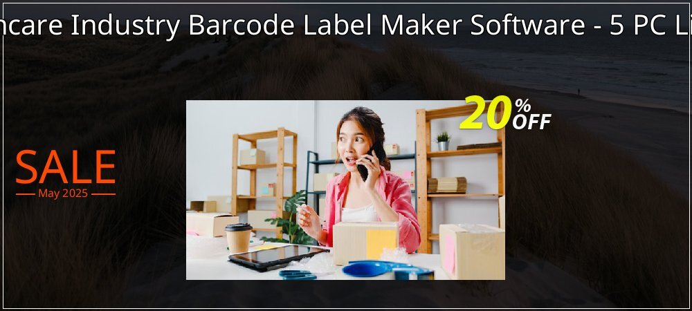 Healthcare Industry Barcode Label Maker Software - 5 PC License coupon on National Walking Day deals