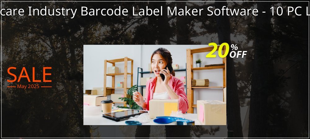 Healthcare Industry Barcode Label Maker Software - 10 PC License coupon on National Memo Day offering discount
