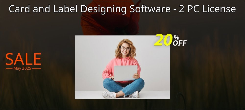 Card and Label Designing Software - 2 PC License coupon on Easter Day super sale