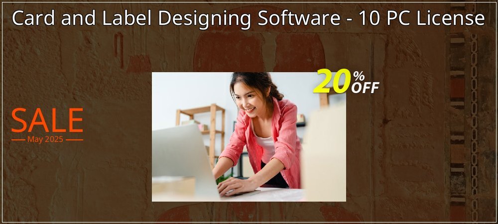 Card and Label Designing Software - 10 PC License coupon on Mother's Day sales