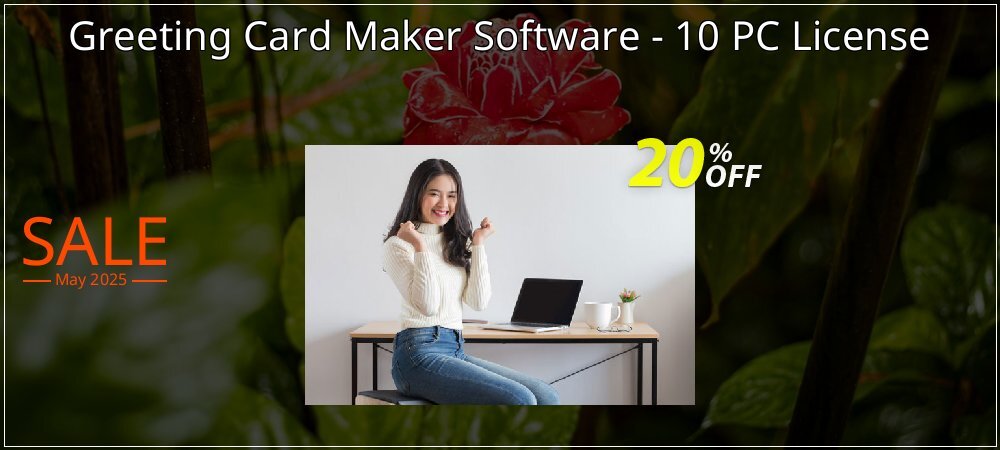 Greeting Card Maker Software - 10 PC License coupon on National Smile Day sales