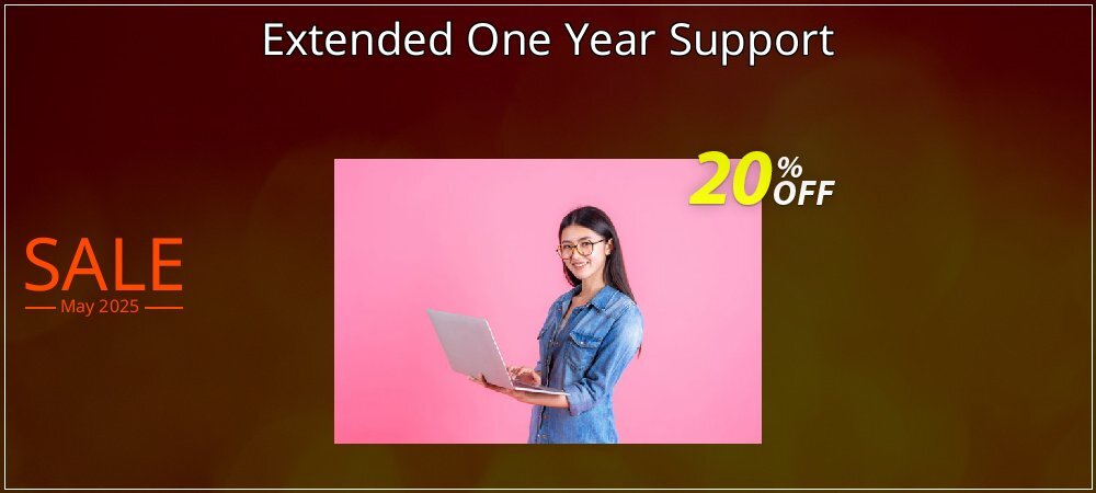 Extended One Year Support coupon on Constitution Memorial Day offering discount