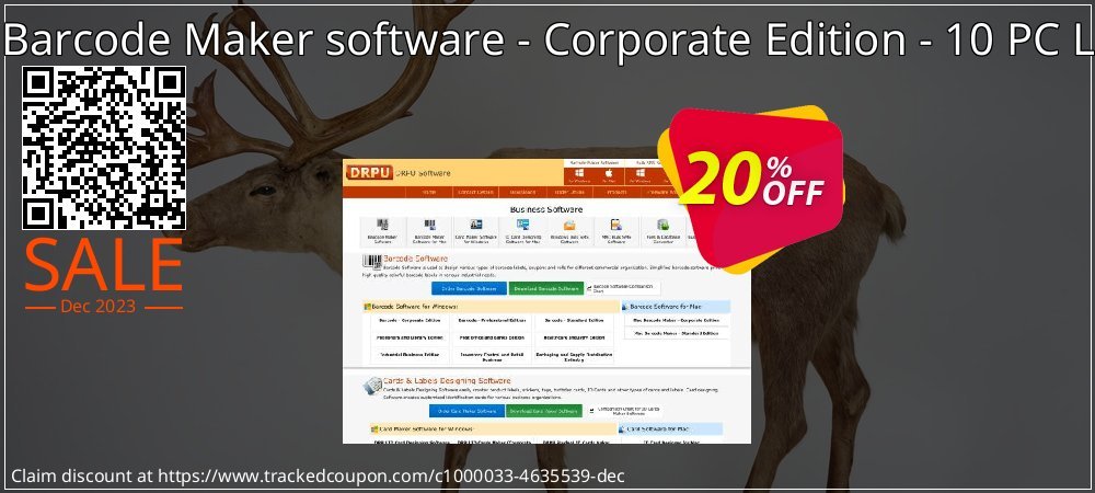 DRPU Barcode Maker software - Corporate Edition - 10 PC License coupon on Tell a Lie Day promotions