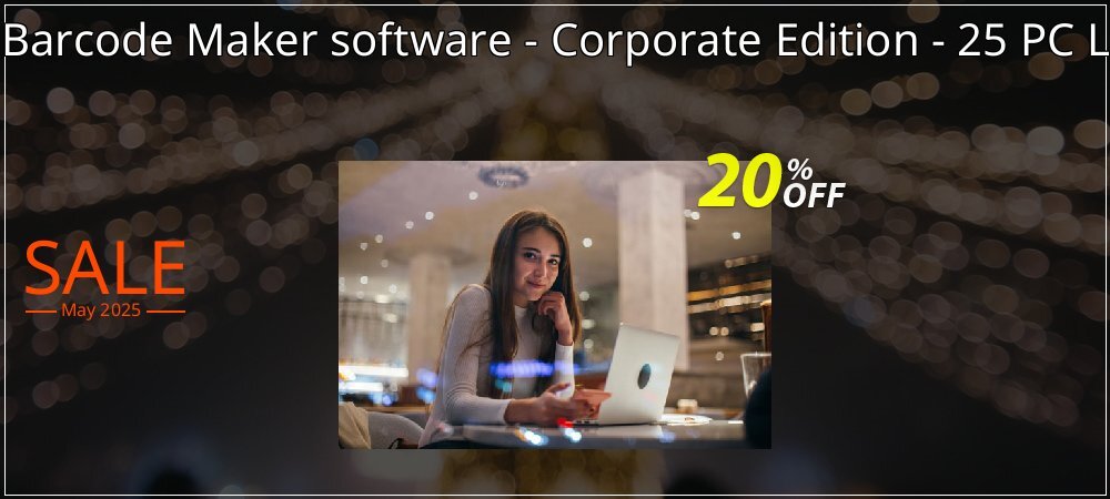 DRPU Barcode Maker software - Corporate Edition - 25 PC License coupon on April Fools' Day offer