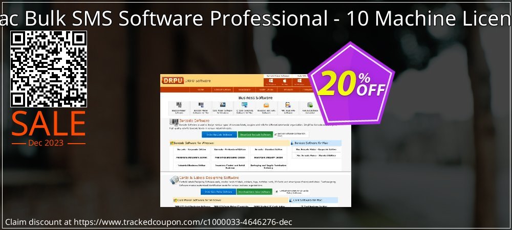 Mac Bulk SMS Software Professional - 10 Machine License coupon on World Party Day promotions