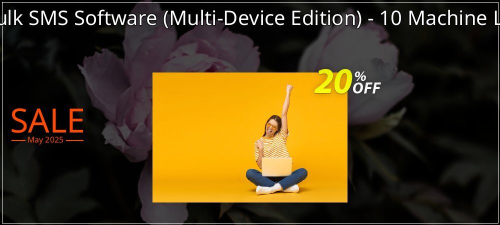 Mac Bulk SMS Software - Multi-Device Edition - 10 Machine License coupon on World Whisky Day offering sales