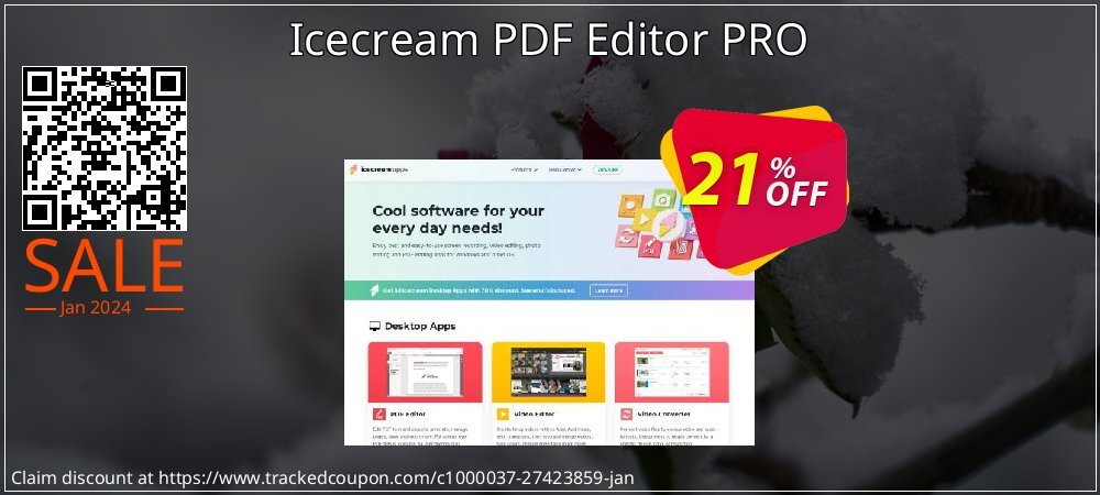 Icecream PDF Editor PRO coupon on End year discounts