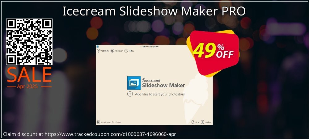 Icecream Slideshow Maker PRO coupon on National Walking Day promotions