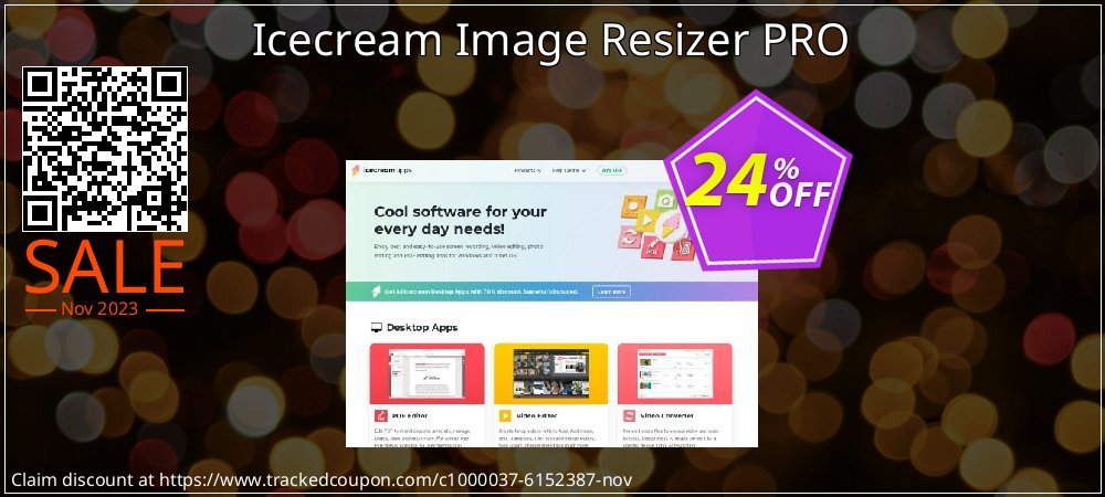 Icecream Image Resizer PRO coupon on Working Day deals