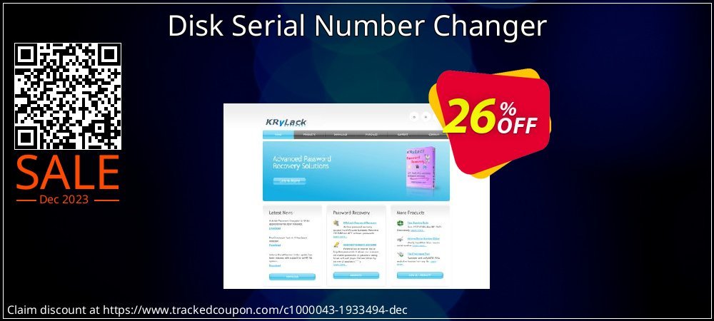 Disk Serial Number Changer coupon on Happy New Year offering discount