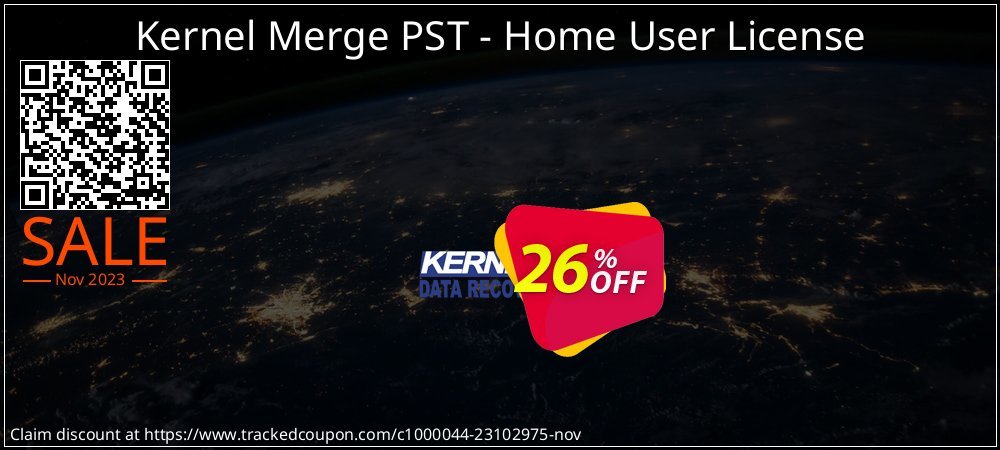 Kernel Merge PST - Home User License coupon on Mother Day offering sales
