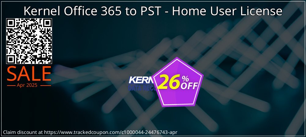 Kernel Office 365 to PST - Home User License coupon on Constitution Memorial Day offering discount