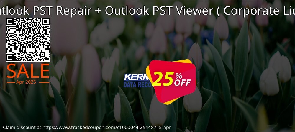 Kernal for Outlook PST Repair + Outlook PST Viewer -  Corporate Licence  Qnt- 3 coupon on National Walking Day offer