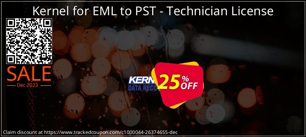 Kernel for EML to PST - Technician License coupon on National Walking Day offering discount