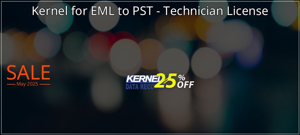 Kernel for EML to PST - Technician License coupon on Mother Day offering sales