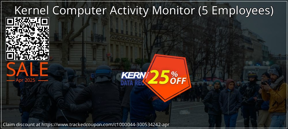 Kernel Computer Activity Monitor - 5 Employees  coupon on Working Day promotions