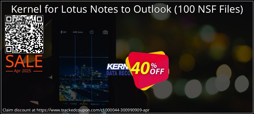 Kernel for Lotus Notes to Outlook - 100 NSF Files  coupon on World Password Day super sale