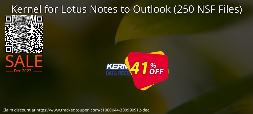 Kernel for Lotus Notes to Outlook - 250 NSF Files  coupon on Working Day sales