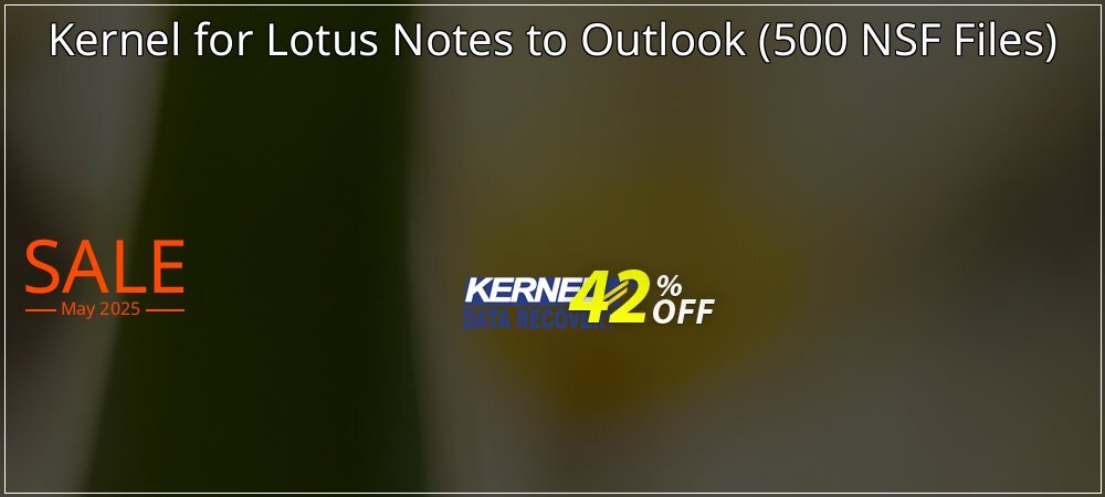 Kernel for Lotus Notes to Outlook - 500 NSF Files  coupon on Mother Day discount