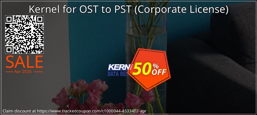 Kernel for OST to PST - Corporate License  coupon on April Fools' Day offering sales