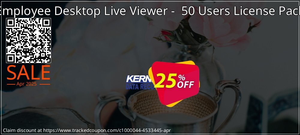 Employee Desktop Live Viewer -  50 Users License Pack coupon on National Walking Day discount