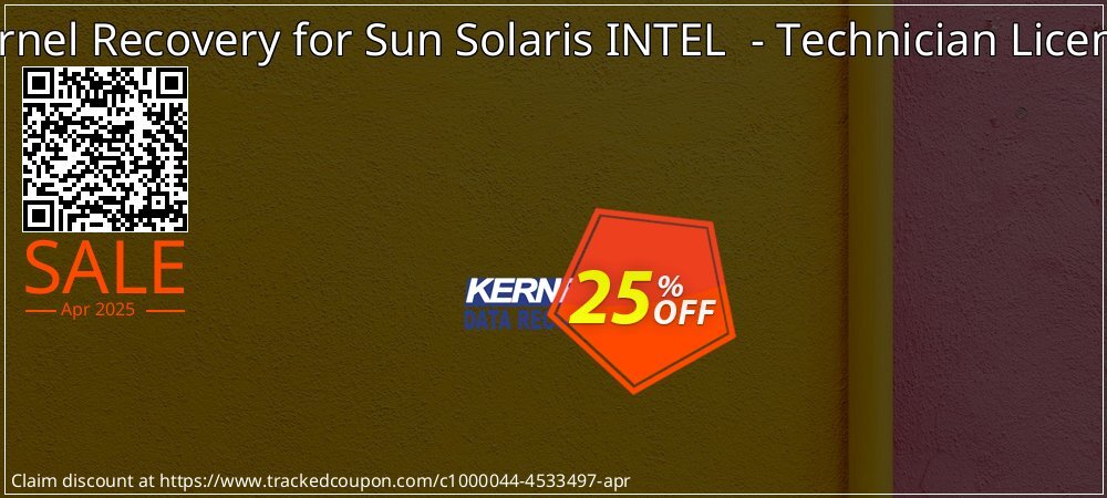 Kernel Recovery for Sun Solaris INTEL  - Technician License coupon on Working Day offer