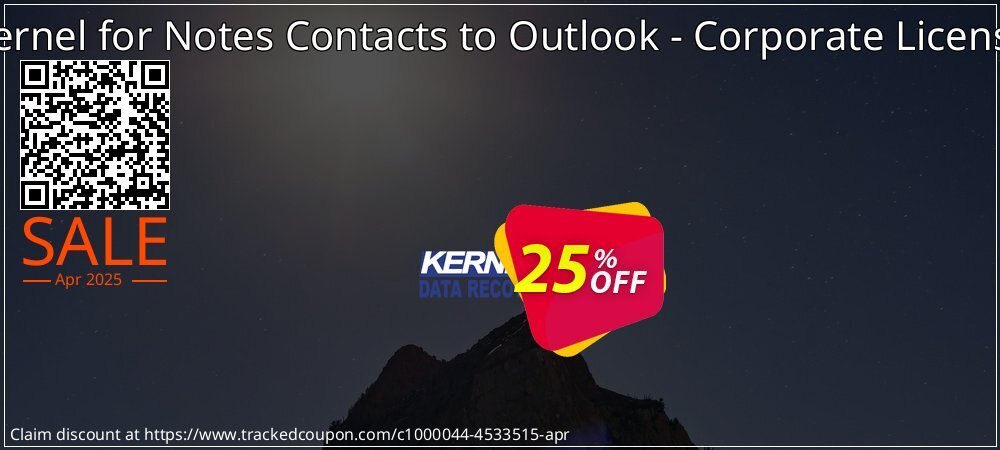 Kernel for Notes Contacts to Outlook - Corporate License coupon on World Backup Day sales