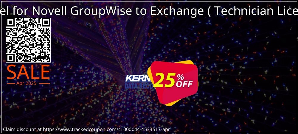 Kernel for Novell GroupWise to Exchange -  Technician License   coupon on April Fools' Day discount