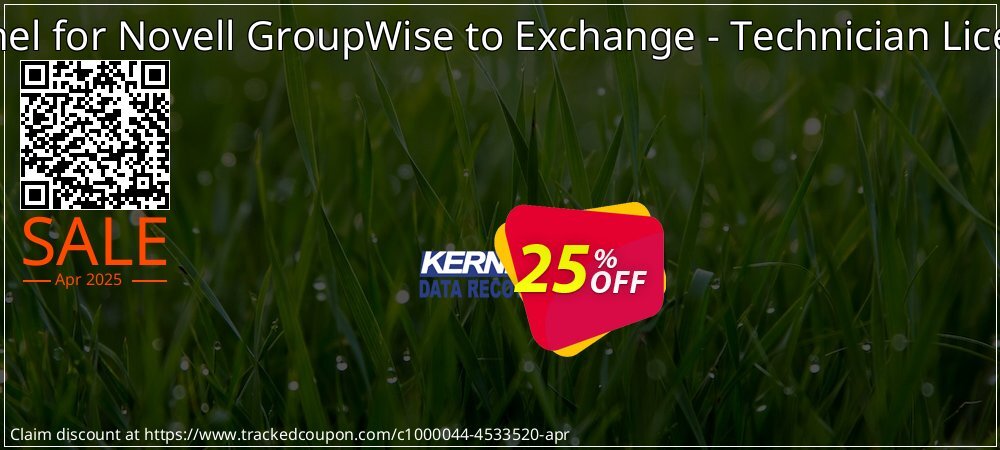 Kernel for Novell GroupWise to Exchange - Technician License coupon on National Walking Day super sale