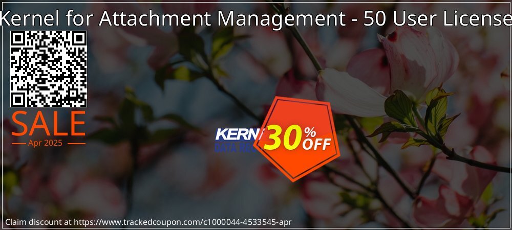 Kernel for Attachment Management - 50 User License coupon on National Walking Day offering discount