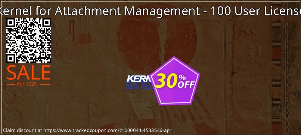 Kernel for Attachment Management - 100 User License coupon on National Loyalty Day super sale