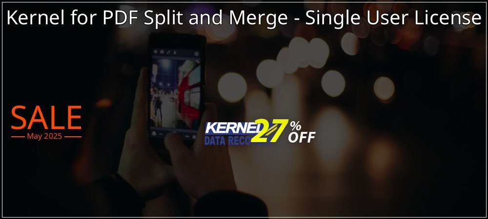 Kernel for PDF Split and Merge - Single User License coupon on Mother Day deals