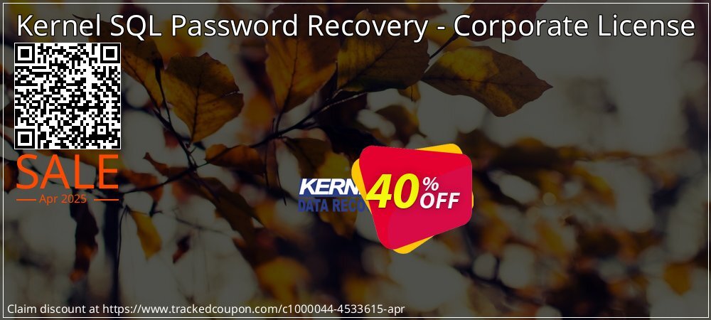 Kernel SQL Password Recovery - Corporate License coupon on National Walking Day offer