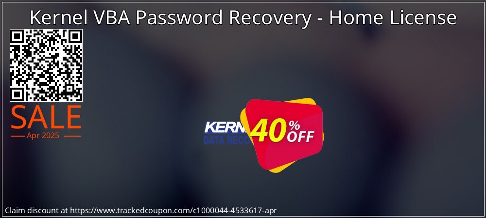 Kernel VBA Password Recovery - Home License coupon on Working Day offering sales