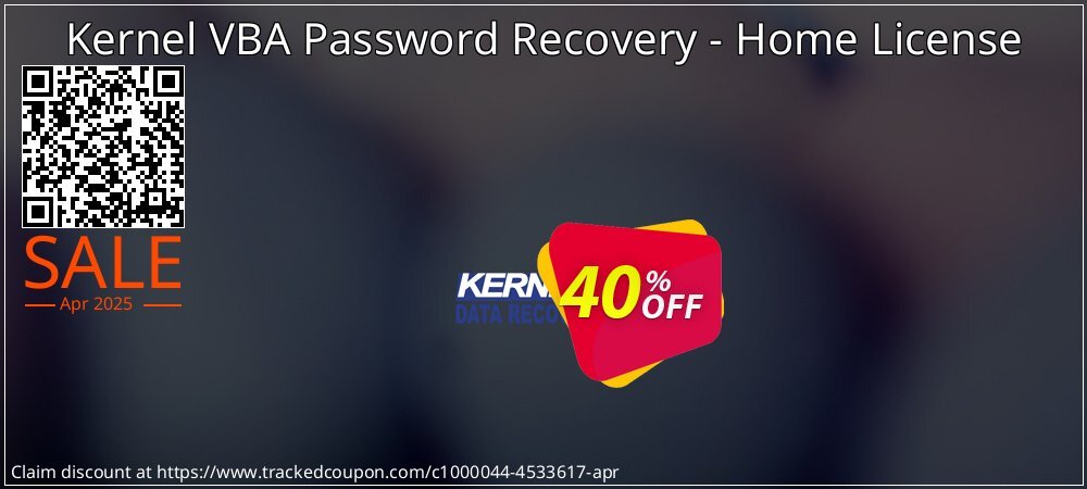 Kernel VBA Password Recovery - Home License coupon on April Fools' Day offering discount