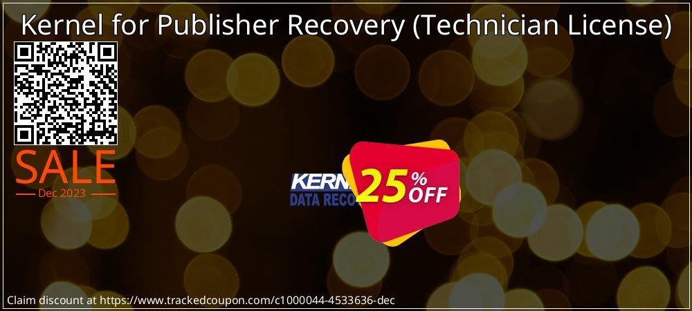 Kernel for Publisher Recovery - Technician License  coupon on World Party Day offering sales