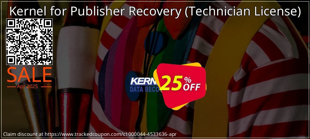 Kernel for Publisher Recovery - Technician License  coupon on World Party Day offering sales