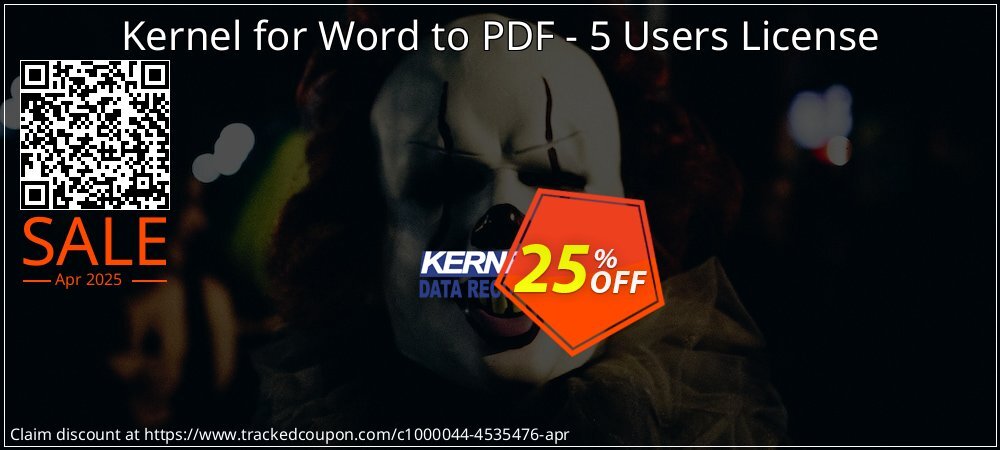 Kernel for Word to PDF - 5 Users License coupon on World Party Day sales